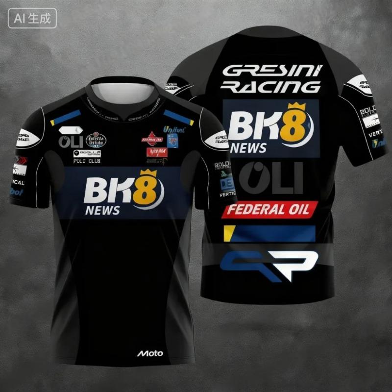 Summer Racing Suit Sports Casual T-shirt Alex Marquez # 73 Breathable Fast Short Sleeved T-shirt for Both Men and Women