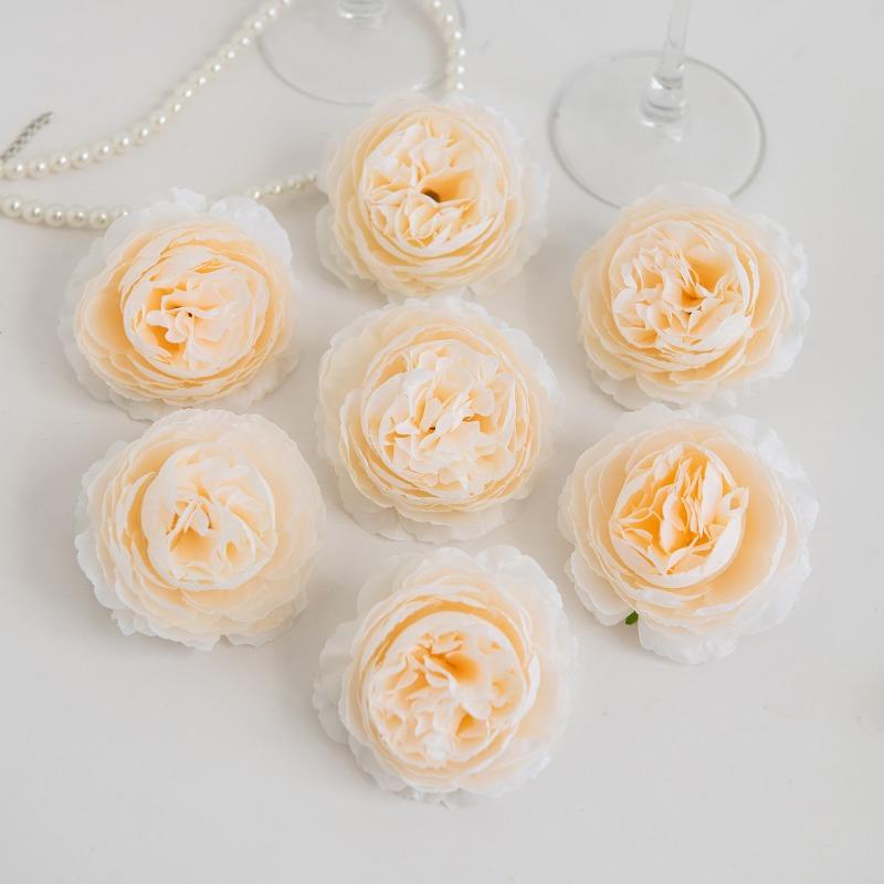 6Pcs Simulation 15-layer Foreign Peony Flower Ins European Style Home Furnishing Living Room Decoration Fake Flower