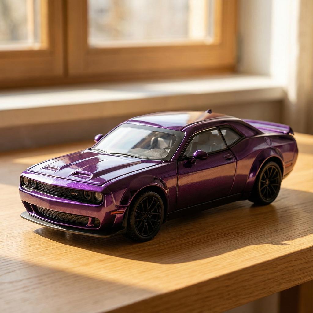 1:32 Dodge Challenger Srt Hellcat Redeye Supercar Slitina Kov Odlitek Model Auta Domov Trendy Ozdoby Dekorace na Plochu Počítače