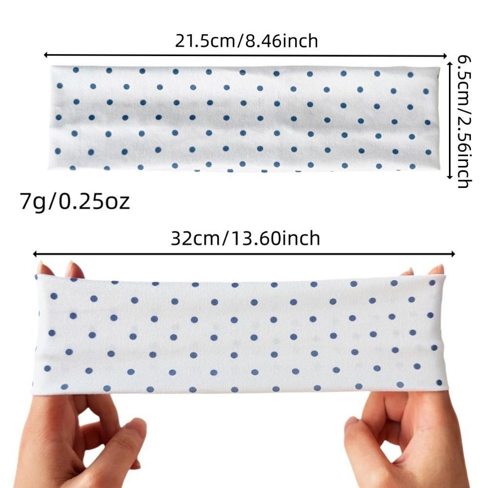 Sweat-absorbent Makeup Headband Polka Dot Sports Headband Retro Hairband Hair Accessories