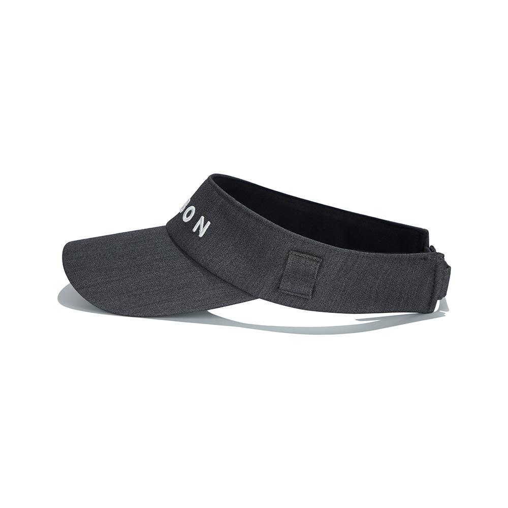 MALBON GOLF Malbon Logo Tee Holder Visor Charcoal (Man)