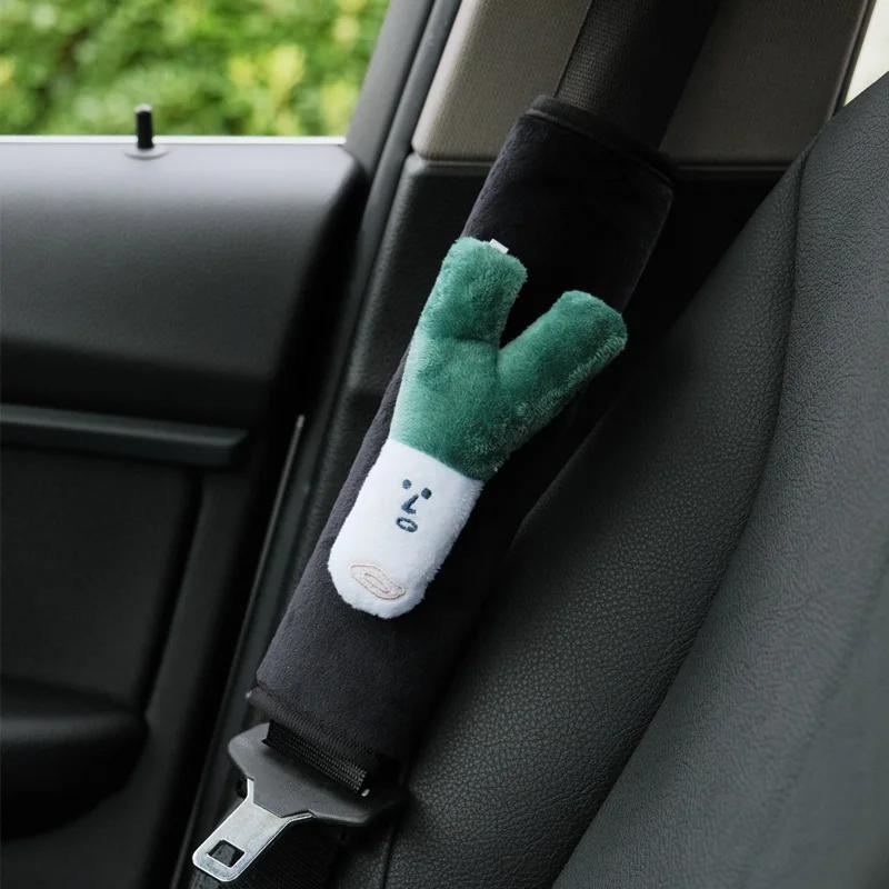 1pc Vegetable Car Seat Belt Shoulder Protection Soft and Comfortable Car Seat Belt Decorative Products Universal