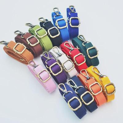 Adjustable 20mm Canvas Shoulder Strap with Bronze Buckle - Thickened Crossbody Bag Accessory for Women