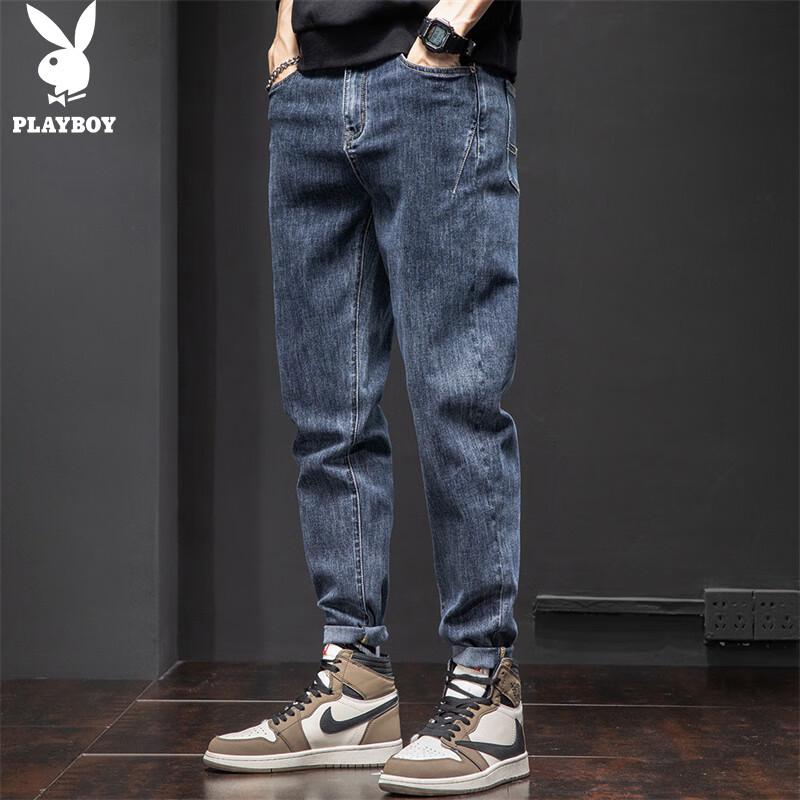 PLAYBOY Men's Loose Straight-Leg Jeans