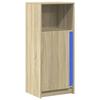 VidaXL Buffet with LED Sonoma Oak 42.5x34x100 Cm Engineered Wood, Storage Cabinet, Kitchen Storage Cabinet, 852154