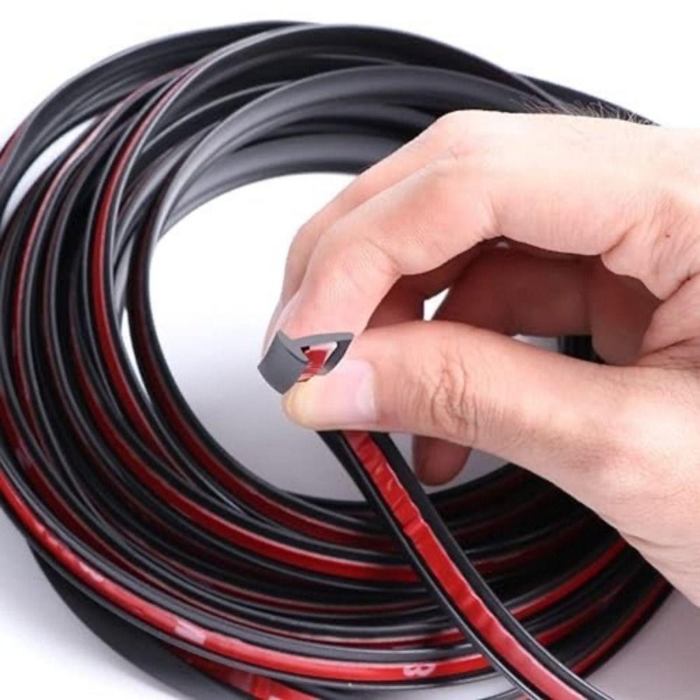 1 Meter Length Car Light Rubber Seal Strip T-Shape Profile Rubber Auto Front Rear Windshield Seal Black Waterproof