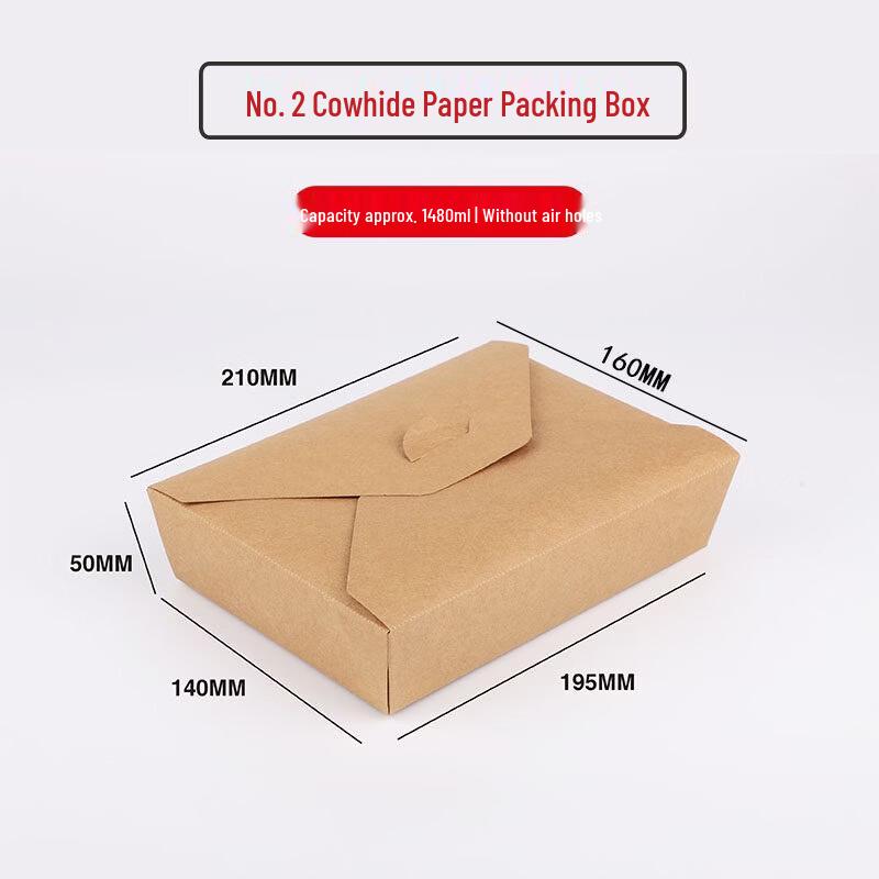 Disposable Kraft Paper Meal & Salad Box