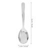 Stainless Steel Flat Spoon Soup Spoons Set Gold Kitchen Dessert Ramen Ladle Spoon Ergonomic Large Serving Spoons For Home