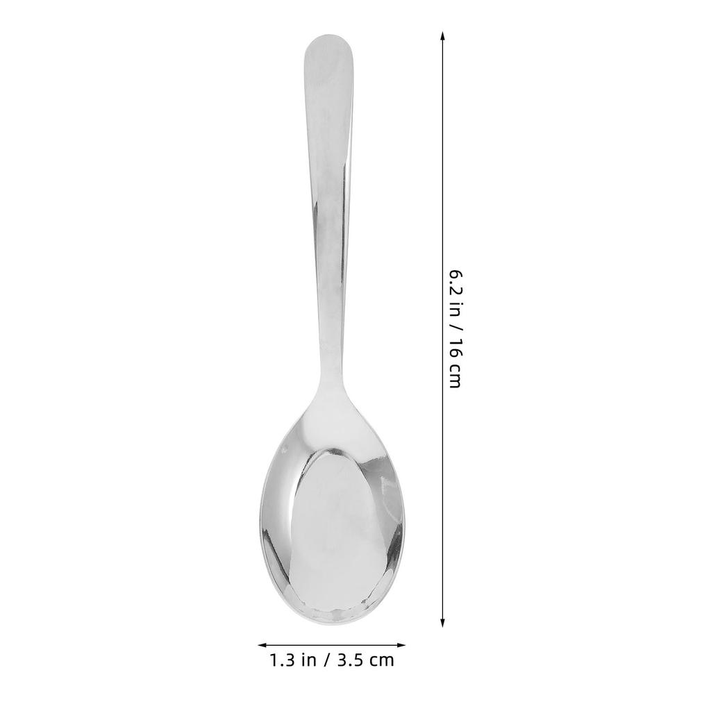 Stainless Steel Flat Spoon Soup Spoons Set Gold Kitchen Dessert Ramen Ladle Spoon Ergonomic Large Serving Spoons For Home