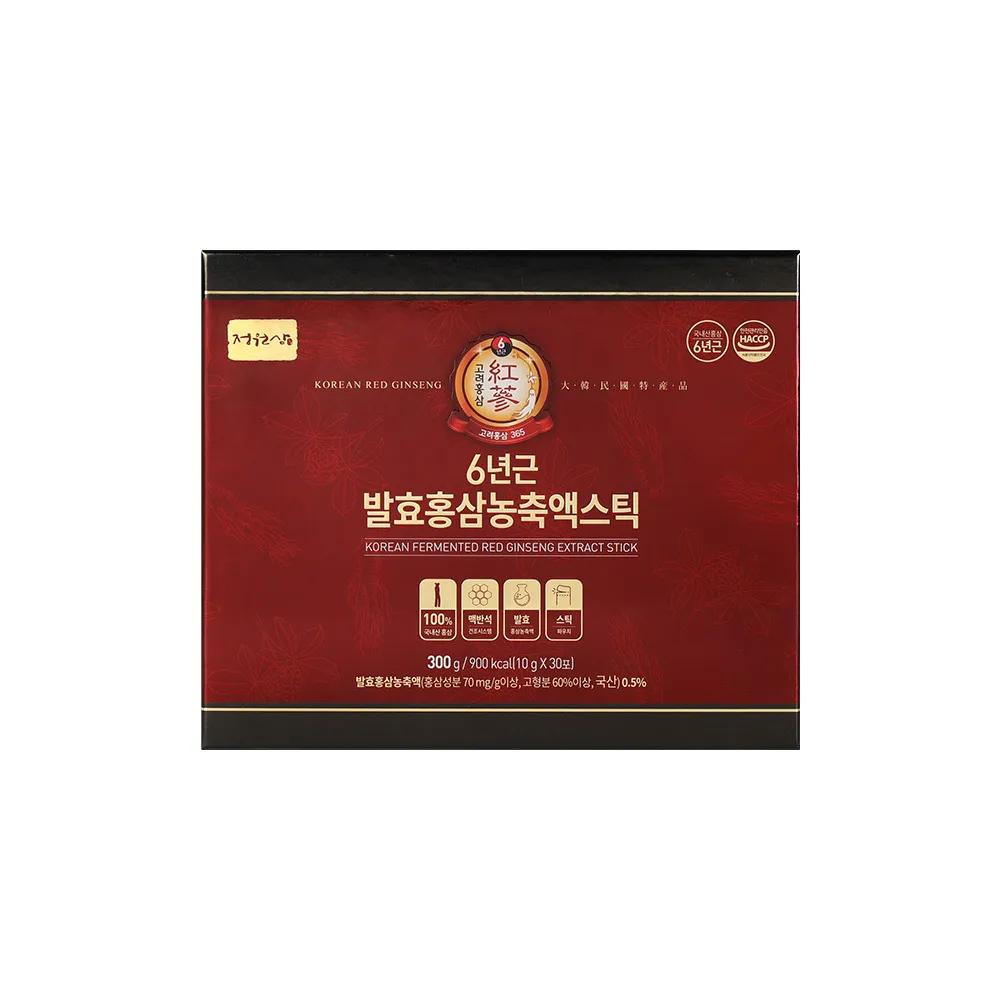 Jungwonsam 6 Jahre alter fermentierter roter Ginseng-Extrakt 30 Sticks (1-Monats-Vorrat)