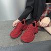 Gypsy Rhinestone Thick-soled Fried Street Dad Shoes for Women In the Spring of 2024 New Ins Trendy Foreign Casual Shoes