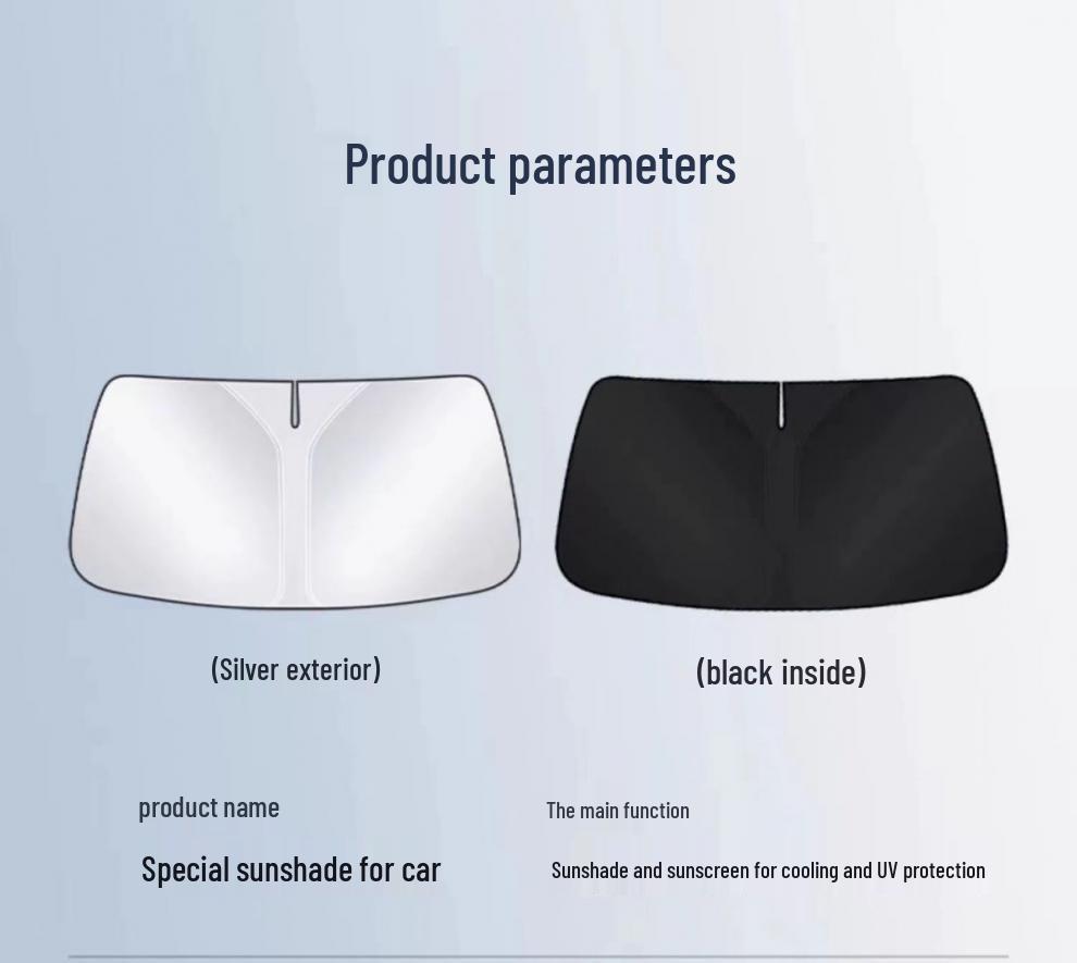 Front Windshield Sunshade - Heat Insulation & UV Protection