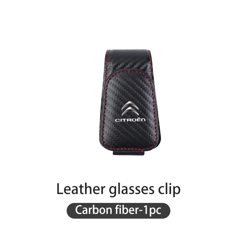 Simple Leather Car Sunglasses Holder For Citroen C4 C3 C5 C1 C2 Berlingo Celysee Cactus Picasso Aircross Saxo Grand