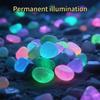 100-1000pcs Luminous Stone Garden Fish Tank Landscape Glow-in-the-dark Stone Decoration Artificial Fluorescent Color Goose Stone
