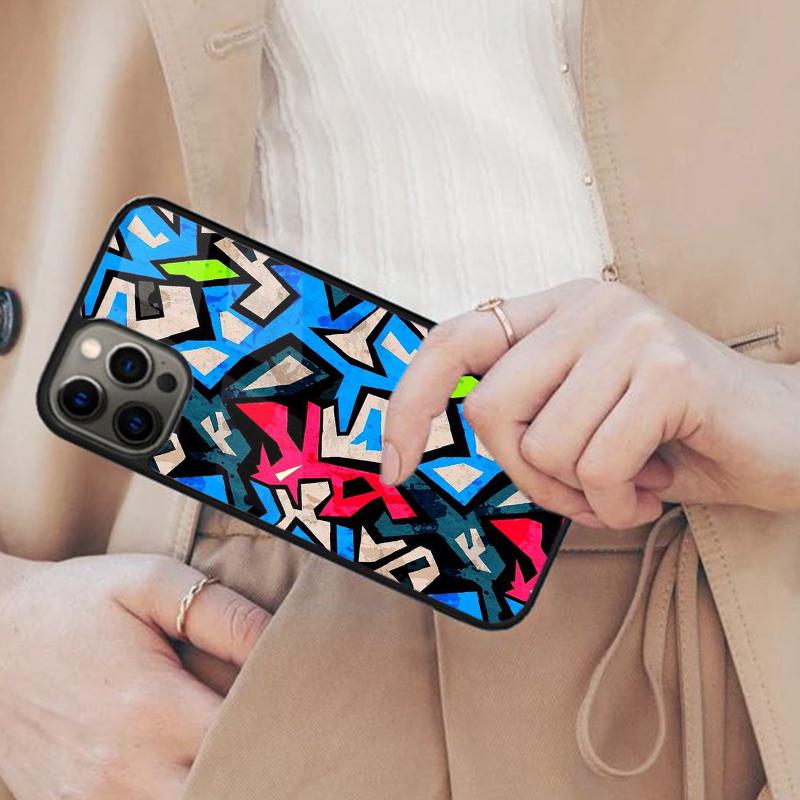 Colorful Lines Abstract Graffiti Art Magnetic Phone Case For APPLE iPhone 17 Air 16 14 13 12 Pro Max 15 Plus MagSafe Cover