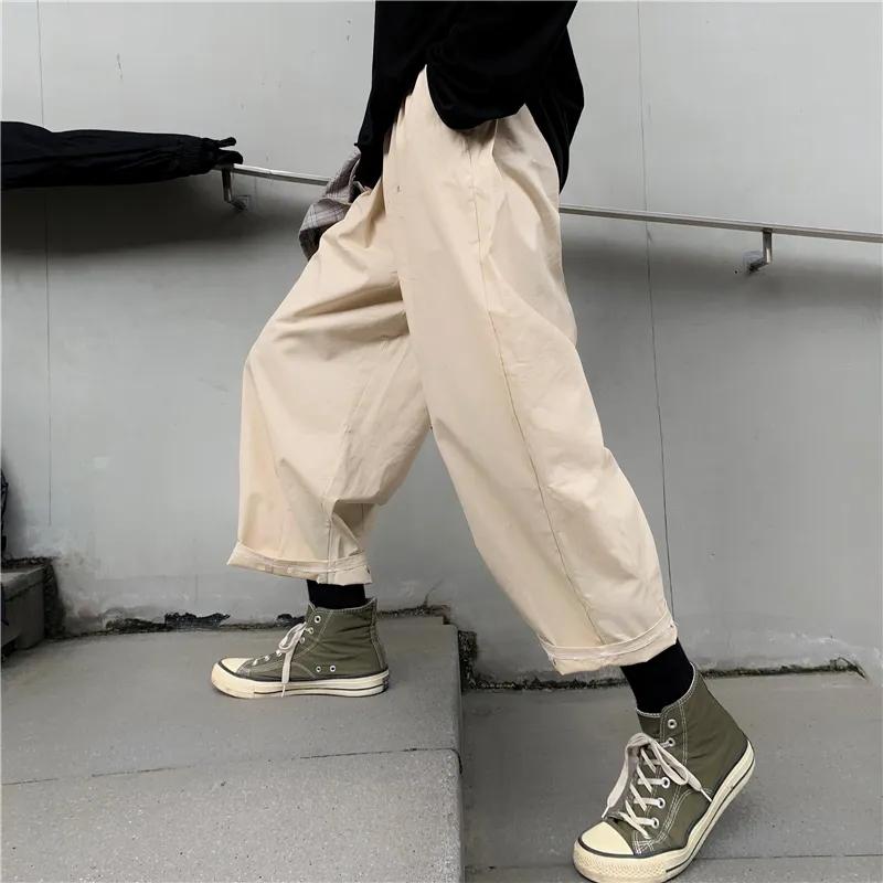 Frauen Casual Hosen Lose Chic Breite Bein Hosen Frauen Harajuku