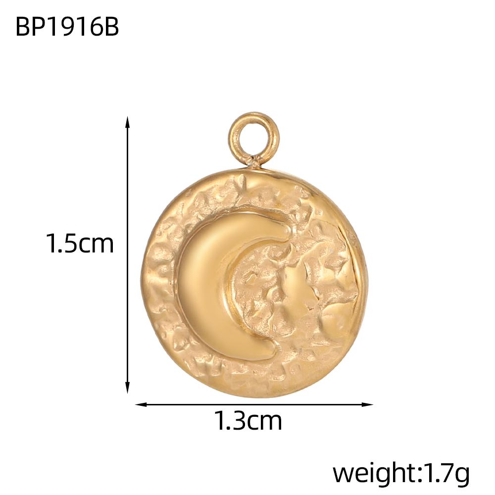 CARLIDANA New Gold Plated Charm Stainless Steel DIY Jewelry Pendant Multicolor Zircon Heart Butterfly Sun Flower Bowknot