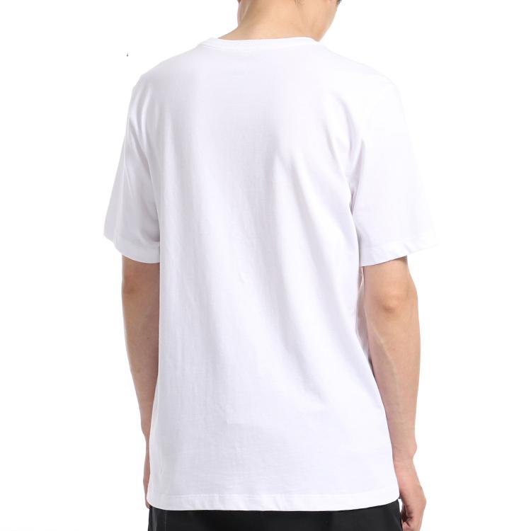 Nike T Shirts Men's White Crew Neck Moderate Straight Fit CT6301-100