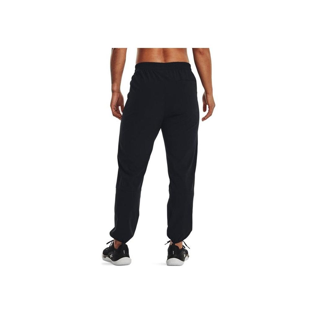 Under Armour Solid Pattern Print Sports Pants Women Bottoms Black 1377551-002