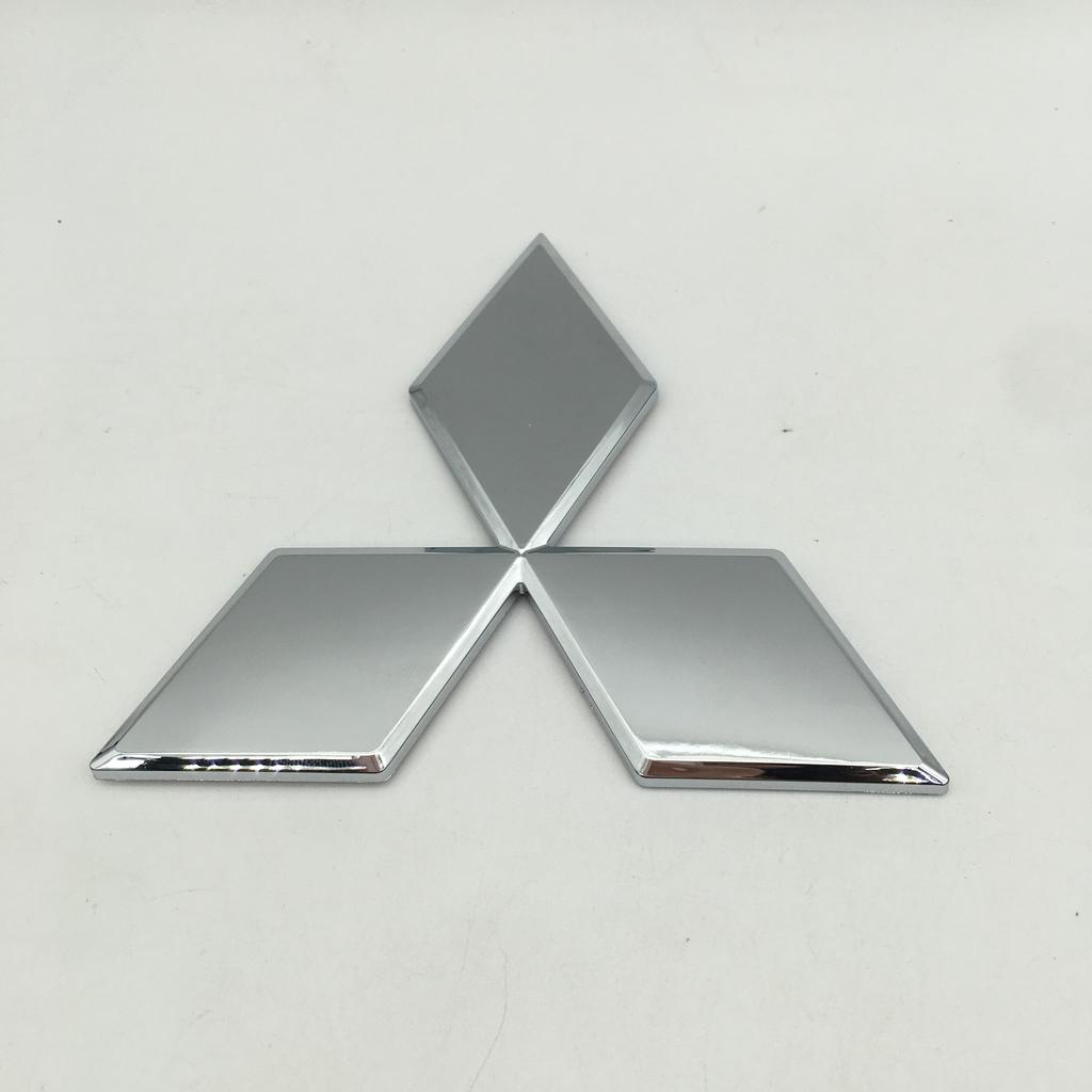 1 stuks 3D ABS voor Mitsubishi auto voorste Motorkap Grille kap embleem badge Achter staart Kofferbak sticker Decal styling auto Accessoires