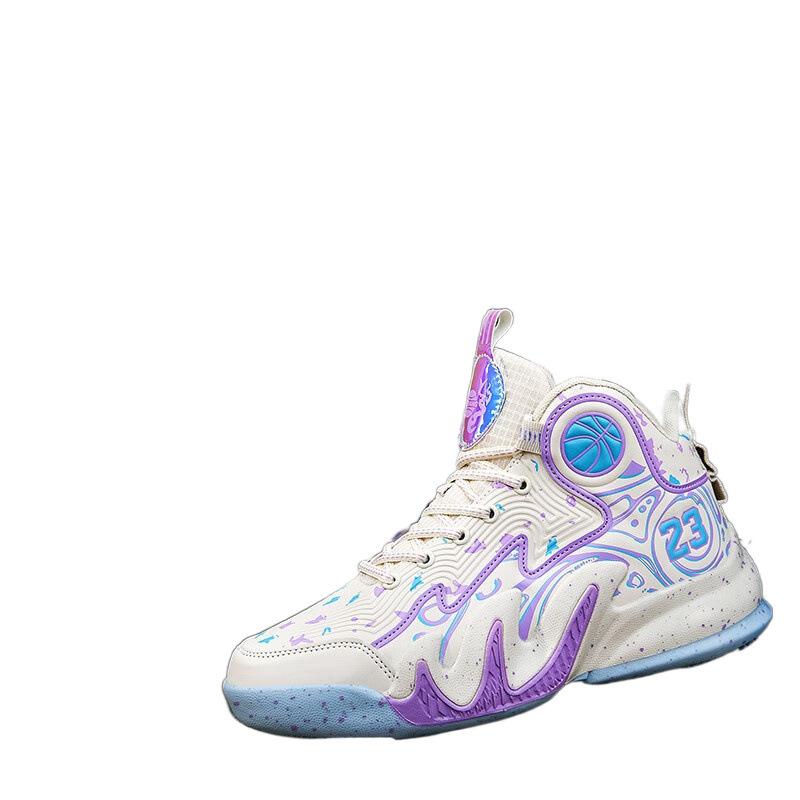 Student Basketball Shoes Men's High-top Autumn Middle School Children and Primary School Students Actual Combat Shock Absorption Non-slip Gr