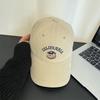Cute bear baseball cap male big head circumference student versatile cap spring and summer face small sun protection visor