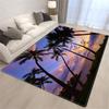 3D Printing Palm Tree Sea Beach Carpet Living Room Sofa Table Rug Bedroom Bedside Rug Dining Carpets Rug for Bathroom Decoration