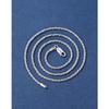 925 Sterling Silver Twisted Hemp Rope Necklace - Unisex Retro Braided Clavicle Chain