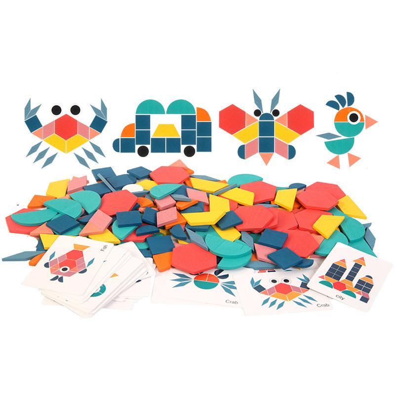 Wooden Creative Jigsaw Puzzle For Kids Early Education Brain Development