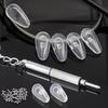 20Pcs/Set Silicone Glasses Nose Pad Airbag Soft Air Non-Slip Air Cushion Boles with Screws Screwdrivers Eyeglasses Accessories