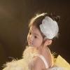 Girls' Summer Fairy-like White Feather Pearl Hair Clips: Handmade, Elegant, Perfect with Dresses, Atmospheric Hair Accessories
