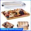Reusable Bamboo Cheese Board with Lid Charcuterie Boards Tray Biscuit Snacks Platter Tray for Kitchen Cooking Family Party Gift
