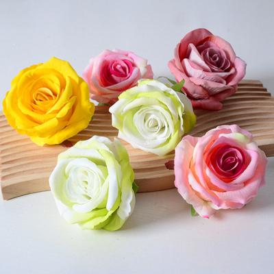 Künstliche Rosenblütenköpfe 5,8 cm Falsche Seidenrosenköpfe für Hochzeitsmittelstücke Brautsträuße DIY Florale Bastelarbeiten