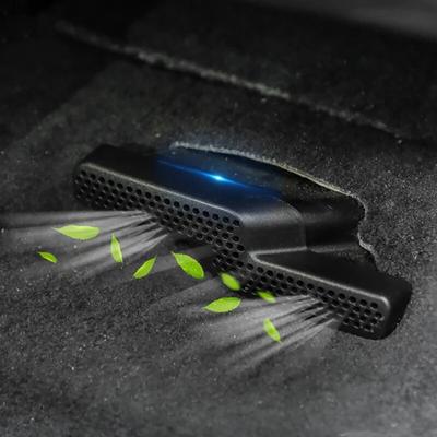 2Pcs ABS Car Rear Seat Floor Air Conditioner Duct Vent Outlet Grille Trim Cover Sticker For BMW X1 F48 2018-21 Car Accessories