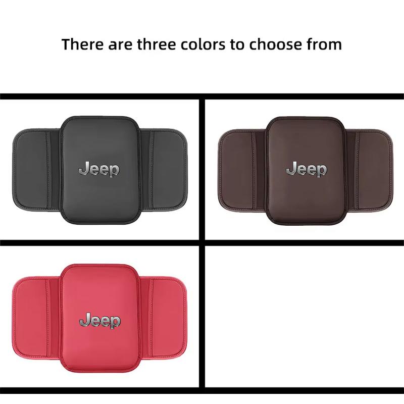 Car Center Console Protector Mat Armrest Pads With Storage Pocket For Jeep Wrangler JK Gladiator Renegade Grand Cherokee Wagonee AMW1