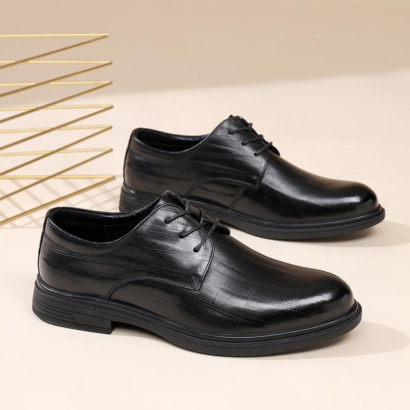Leather shoes men's leather suit business high-end wedding shoes first layer cowhide dress British style men's shoes versatile spring new models