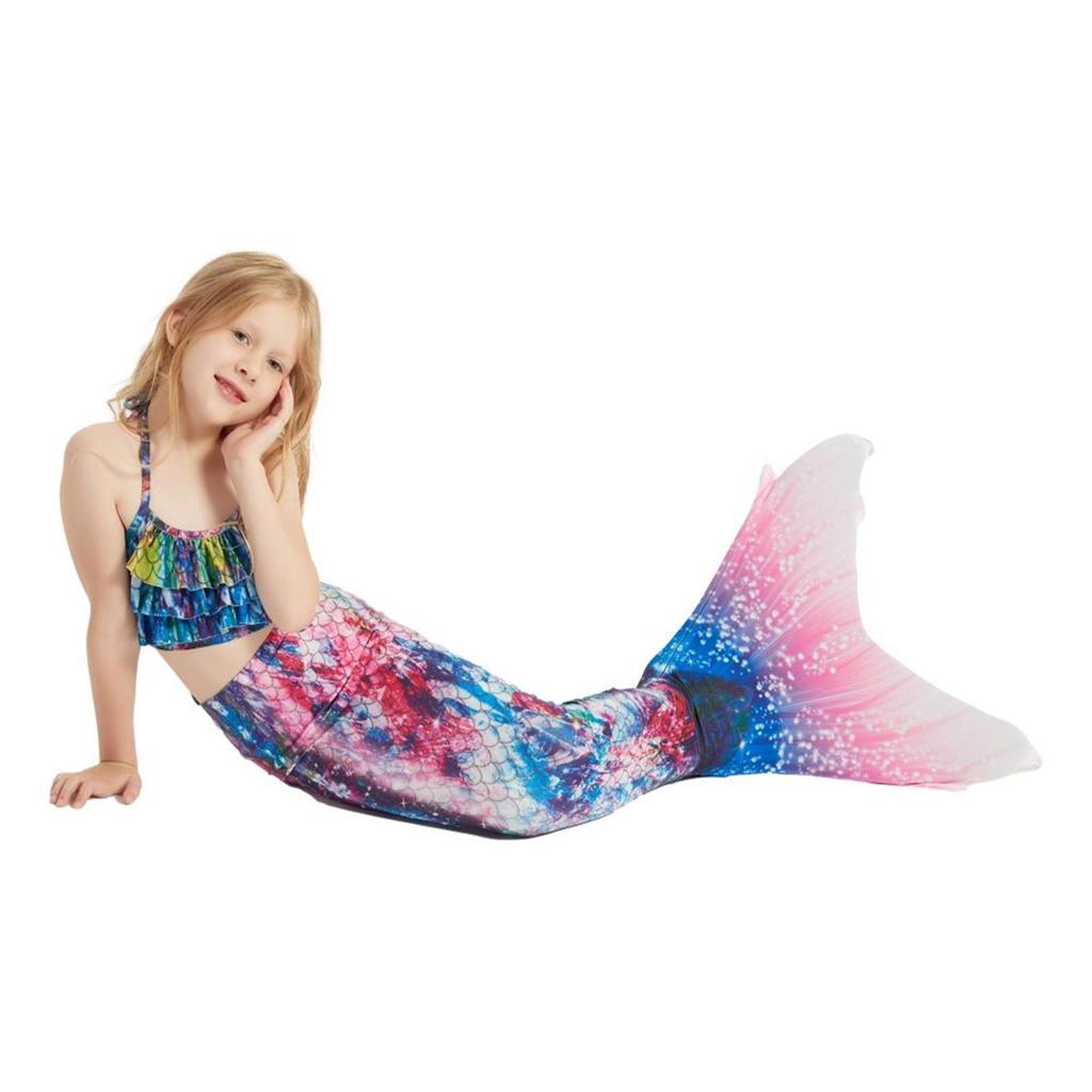 Mermaid Tails Costume Cosplay Swimsuit for Swimming Girls Boys 413 Year Old 110cm E413