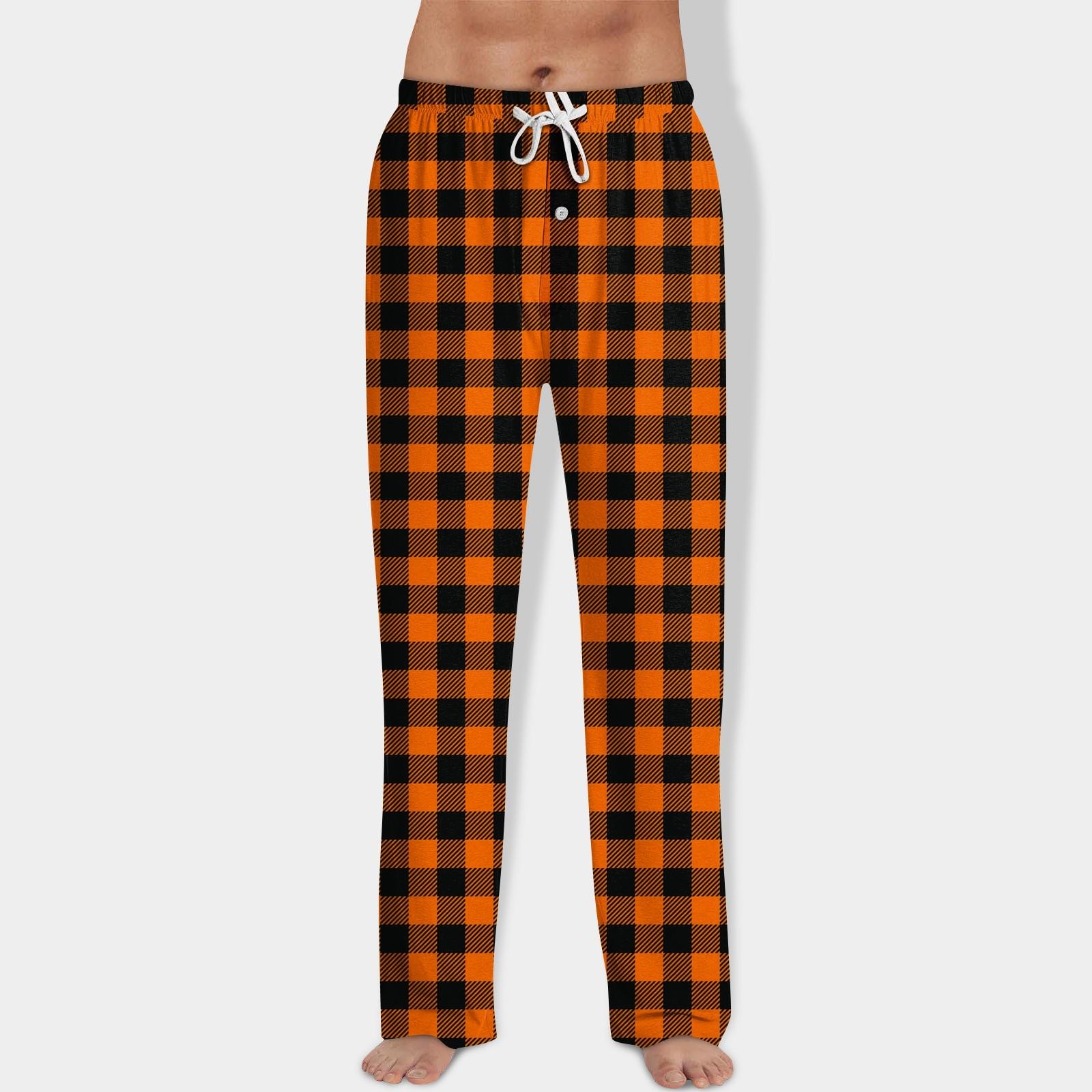 

Чоловічі домашні штани з принтом у повному обсязі, піжамні штани для сну, довгі штани, піжамні штани, штани для йоги XL шафрановий