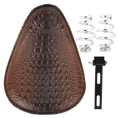 Motorcycle Retro Solo Seat Sitting Cushion with Springs Mount Bracket Fits for Honda