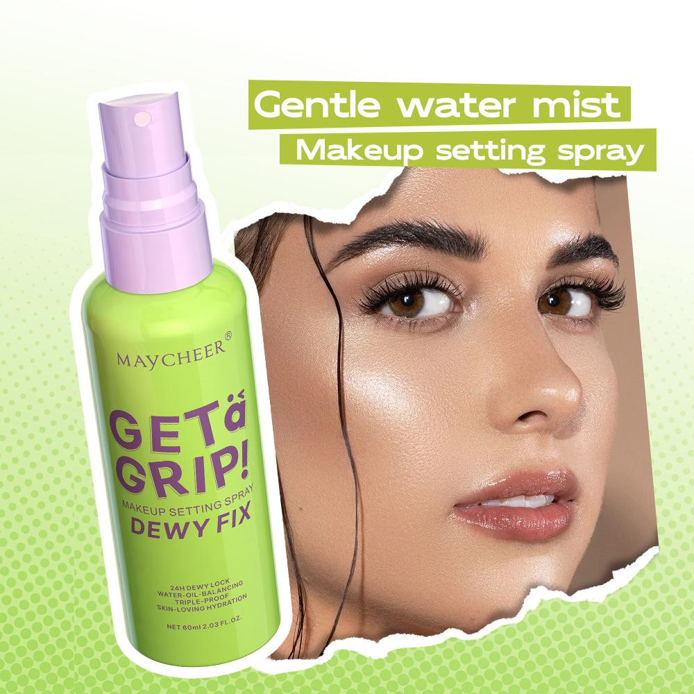 Spray fixateur de maquillage longue tenue, hydratant, liquide pour le visage, finition mate non collante, spray fixateur, contrôle du sébum. Cosmétiques