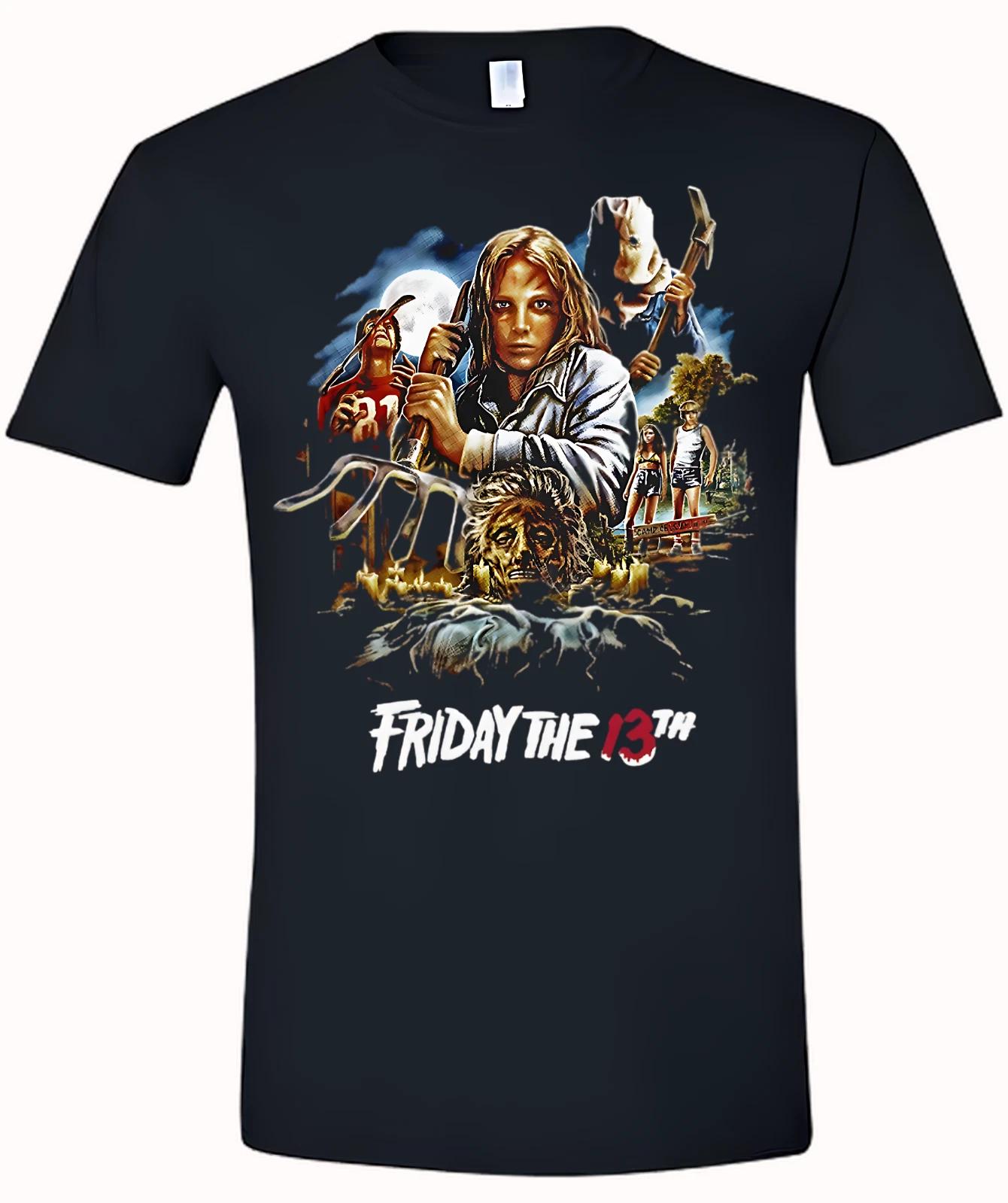 

Friday The 13th Theme Black Short Sleeve T-Shirt S