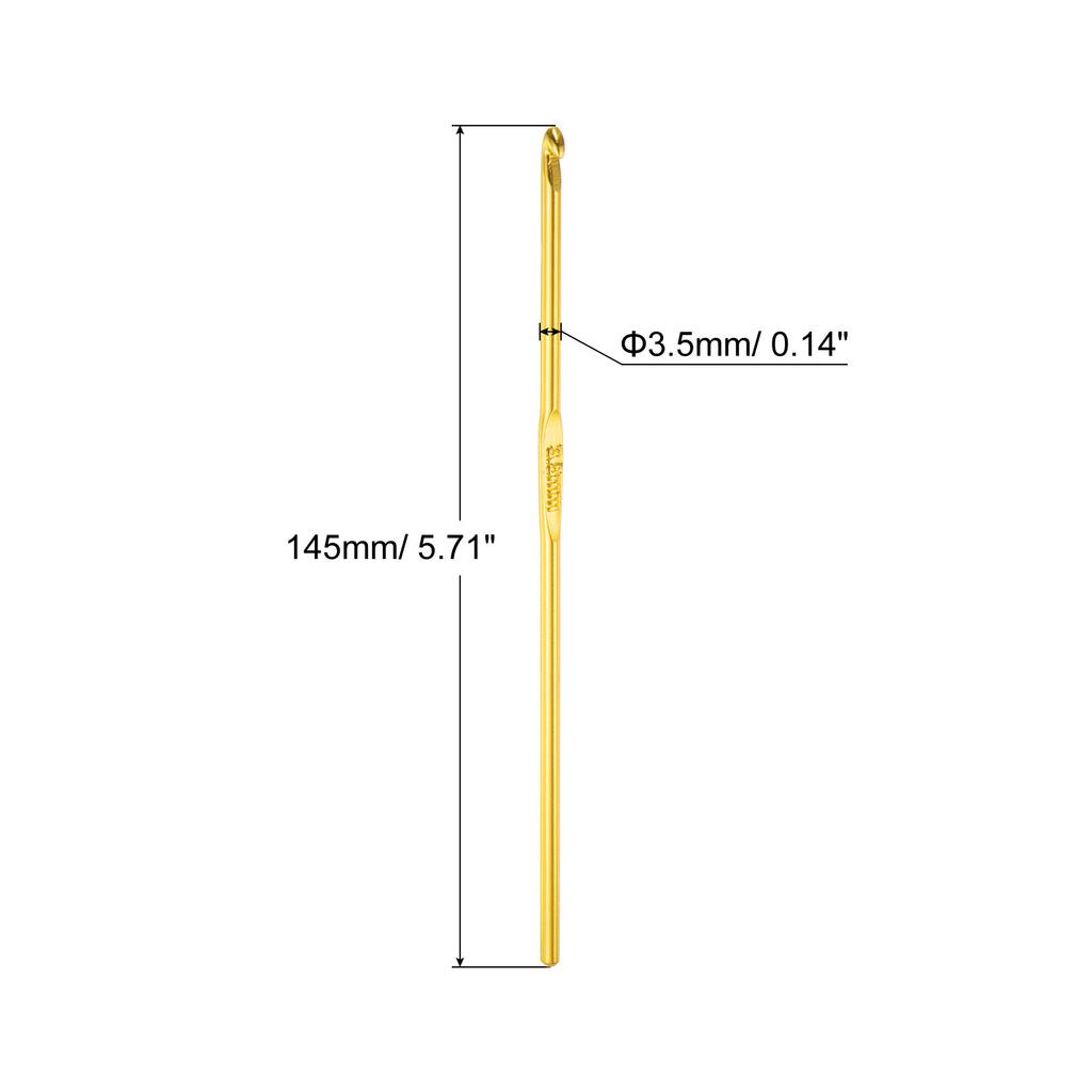 6pcs Aluminum Crochet Hook 2mm-10mm Knitting Needles for DIY Craft Yarn