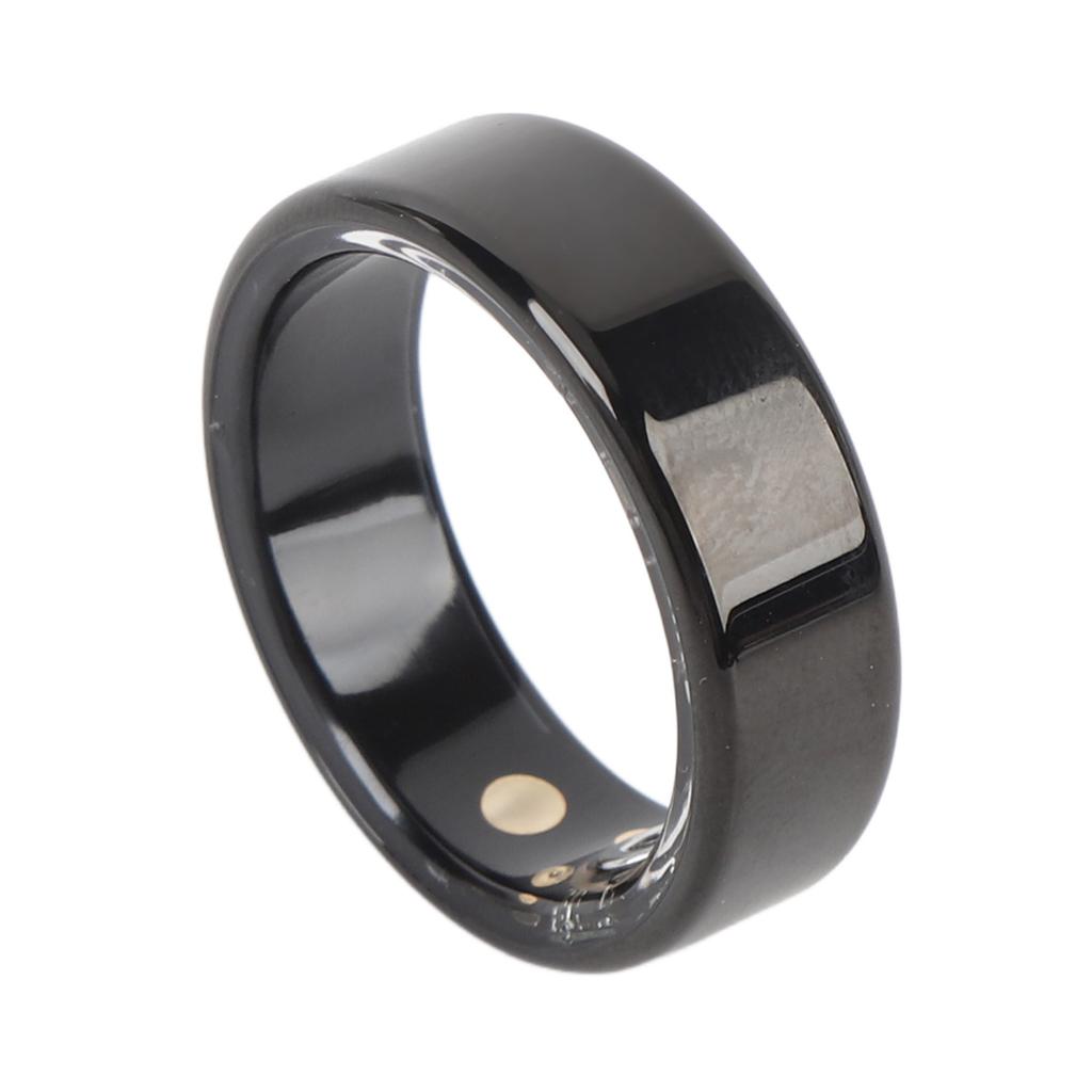 Smart Ring BT 5ATM Water Proof Multi Modes Health Monitoring Ring Fitness Tracker Black 0.874in ID
