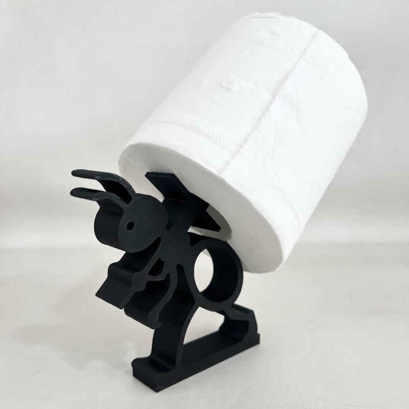 Nový Kreativní 3D Tištěný Držák na Toaletní Papír ve Tvaru Mravence Roztomilý A Jednoduchý Držák na Ruličku Toaletního Papíru