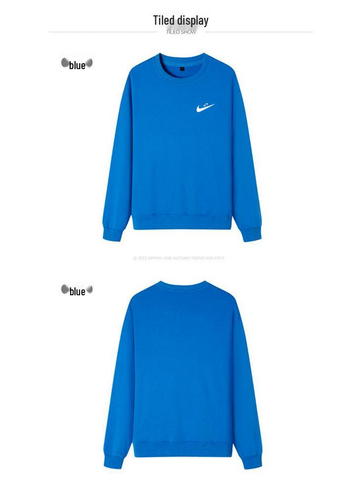 Sweat à capuche à manches longues et col rond en tissu éponge pour homme - Printemps/Automne 2024