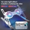Laptop Cooling Pad with Dual 125mm Fans 1000 RPM Tablet Stand 5 Height Levels Laptops Tablet Holder USB POWERED.
