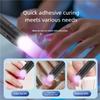Handheld LED Nail Light Plastic Construction Single Touch Operation Efficient Drying Quick Drying