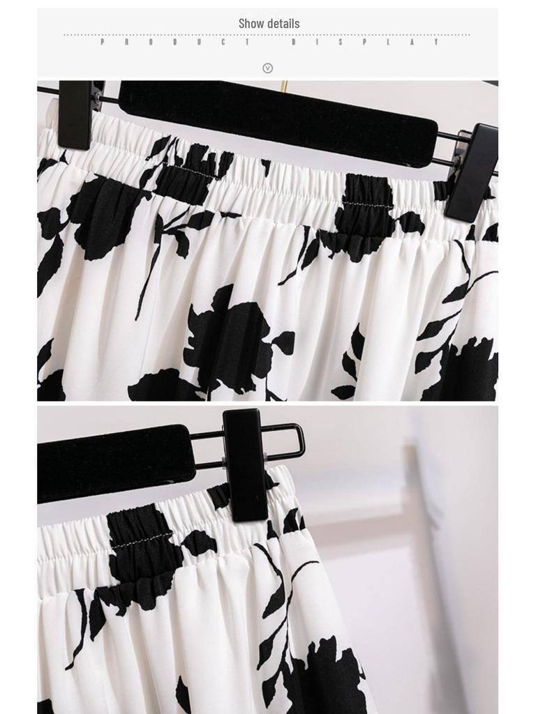 Damen A-Linien-Schlankheitsrock Sommer 2024 für Übergrößen