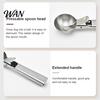 Plating Utensil Ice Cream Fruit Scoop, Stainless Steel Scooper with Trigger Non-Slip Handle, Dessert Spoon Heavy Duty Metal Scoop for Balls