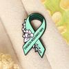 International AIDS Awareness Brooch: Strength, Resilience, Hope Enamel Pin for Women